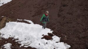 śnieg na Wezuwiuszu