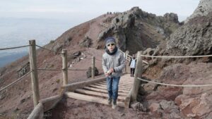 na szczycie Wezuwiusza