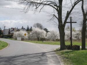 krzyż przy drodze w Pawłowicach