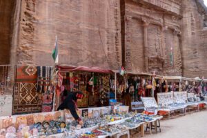 Petra, stoiska z pamiątkami
