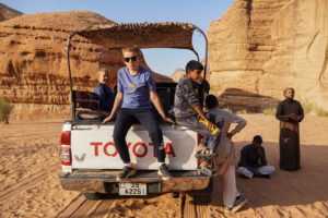 Przystanek na pustyni Wadi Rum