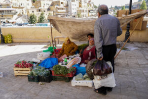 Stoisko z warzywami w As-Salt