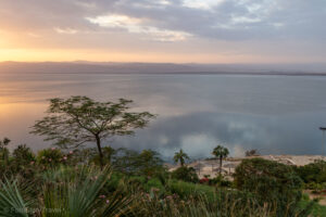 Zachód słońca nad Morzem Martwym