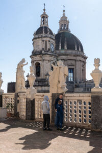 Widok na bazylikę św. Agaty, Katania