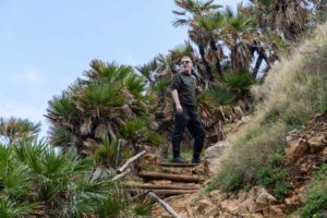 Rezerwat Zingaro, pośród palm