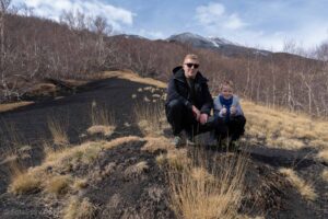 Polana z wulkanicznym żwirem