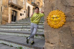 Schody Santa María del Monte w Caltagirone