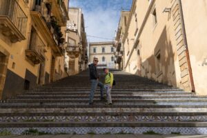 Schody Santa María del Monte w Caltagirone