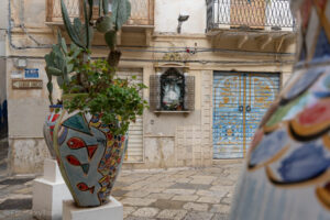 Ozdobne wazony w Mazara del Vallo