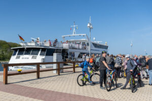 Wejście na prom Schaprode - Hiddensee