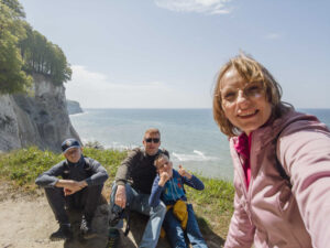 Na wybrzeżu, przy kredowych klifach