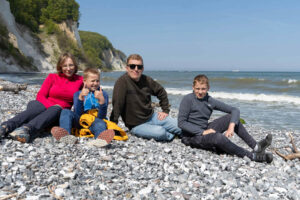 Na plaży w Parku Narodowym Jasmund