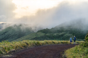 Zachód słońca w górach Sao Jorge