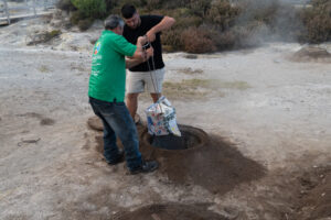 Obszar geotermalny koło Lagoa das Furnas